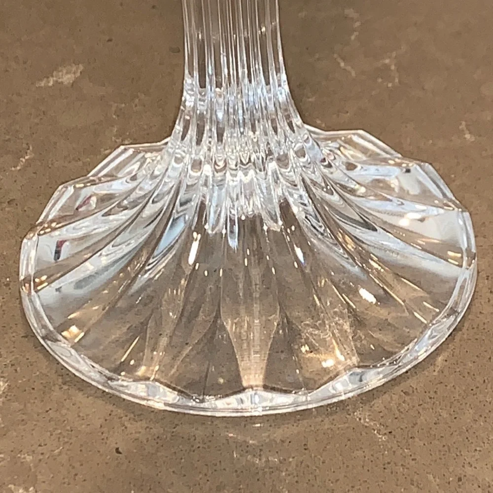 Vintage Cut Lead Crystal Candlestick Holders 6 3/4”